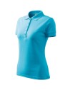 Tricou de damă Pique Polo, bumbac 65%, 200 g/mp Turqoaz
