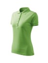 Tricou de damă Pique Polo, bumbac 65%, 200 g/mp Verde iarba