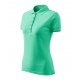 Tricou de damă Pique Polo, bumbac 65%, 200 g/mp Verde menta