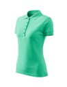 Tricou de damă Pique Polo, bumbac 65%, 200 g/mp Verde menta