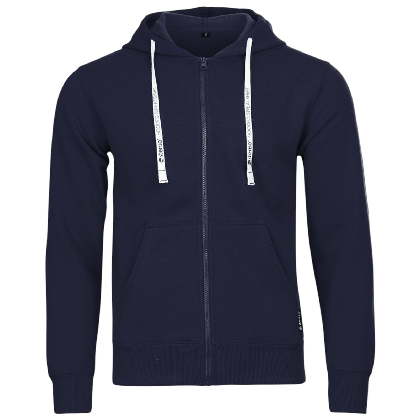 Hanorac cu glugă pentru bărbați, bumbac & poliester, 280 g/mp, Remo Blue