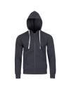Hanorac cu glugă pentru bărbați, bumbac & poliester, 280 g/mp, Remo Grey