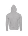 Hanorac cu glugă pentru bărbați, bumbac & poliester, 280 g/mp, Remo Gray Melange