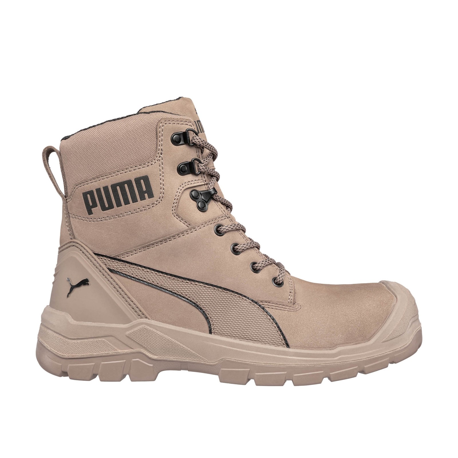 Bocanci de protecție cu bombeu din fibră de sticlă, PUMA CONQUEST HIGH S3, FO, SRC, HRO