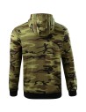 Hanorac pentru bărbați cu glugă și imprimeu camuflaj, Camo Zipper, 300 g/mp