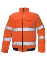 Geacă reflectorizantă, impermeabilă, CL 3, cu mâneci detașabile, 2 în 1, Grover HV Orange