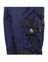 Pantaloni cu pieptar de lucru din material stretch, albastru marin, 270 g/mp, Prisma Spandex