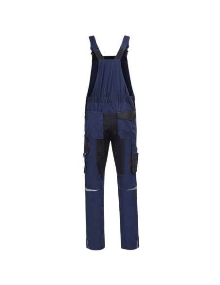 Prisma Spandex, pantaloni cu pieptar de lucru, material stretch, albastru marin