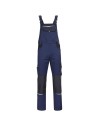 Pantaloni cu pieptar de lucru din material stretch, albastru marin, 270 g/mp, Prisma Spandex