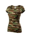 Tricou de damă Camo Pure, bumbac 100%, 150 g/mp