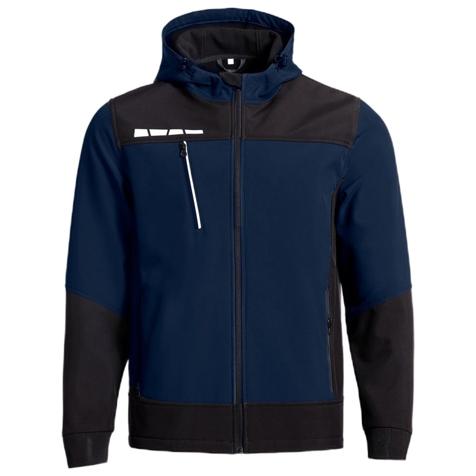 Jachetă softshell de lucru & outdoor, cu glugă, rezistentă la apă, unisex, Rune Blue/Black