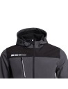 Jachetă softshell de lucru & outdoor, cu glugă, rezistentă la apă, unisex, Rune Grey/Black