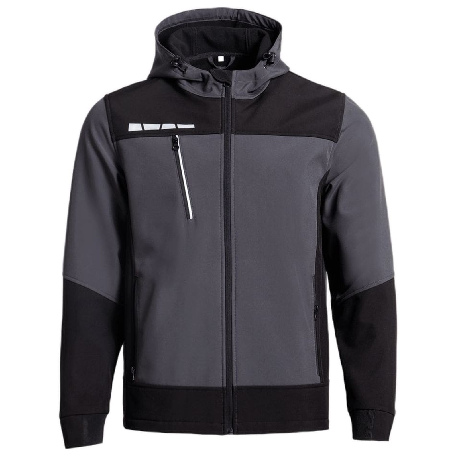 Jachetă softshell de lucru & outdoor, cu glugă, rezistentă la apă, unisex, Rune Grey/Black