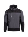 Jachetă softshell de lucru & outdoor, cu glugă, rezistentă la apă, unisex, Rune Grey/Black