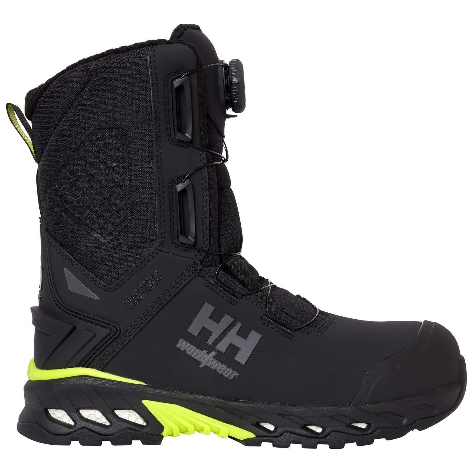 Bocanci de protecție Helly Hansen Magni Winterboot S7S, BOA, SBH, P, SRC, CI negru/verde crud