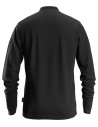 Tricou polo cu mânecă lungă, bumbac+poliester, 220 g/mp, Snickers Workwear, 2608, Black