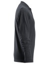 Tricou polo cu mânecă lungă, bumbac+poliester, 220 g/mp, Snickers Workwear, 2608, Steel Grey