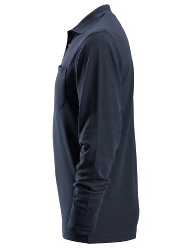 Tricou polo cu mânecă lungă, bumbac+poliester,...