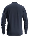 Tricou polo cu mânecă lungă, bumbac+poliester, 220 g/mp, Snickers Workwear, 2608, Navy