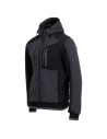 Hanorac unisex, cu glugă, 33% bumbac, 67% poliester, Revolt 2.0 Grey / Black