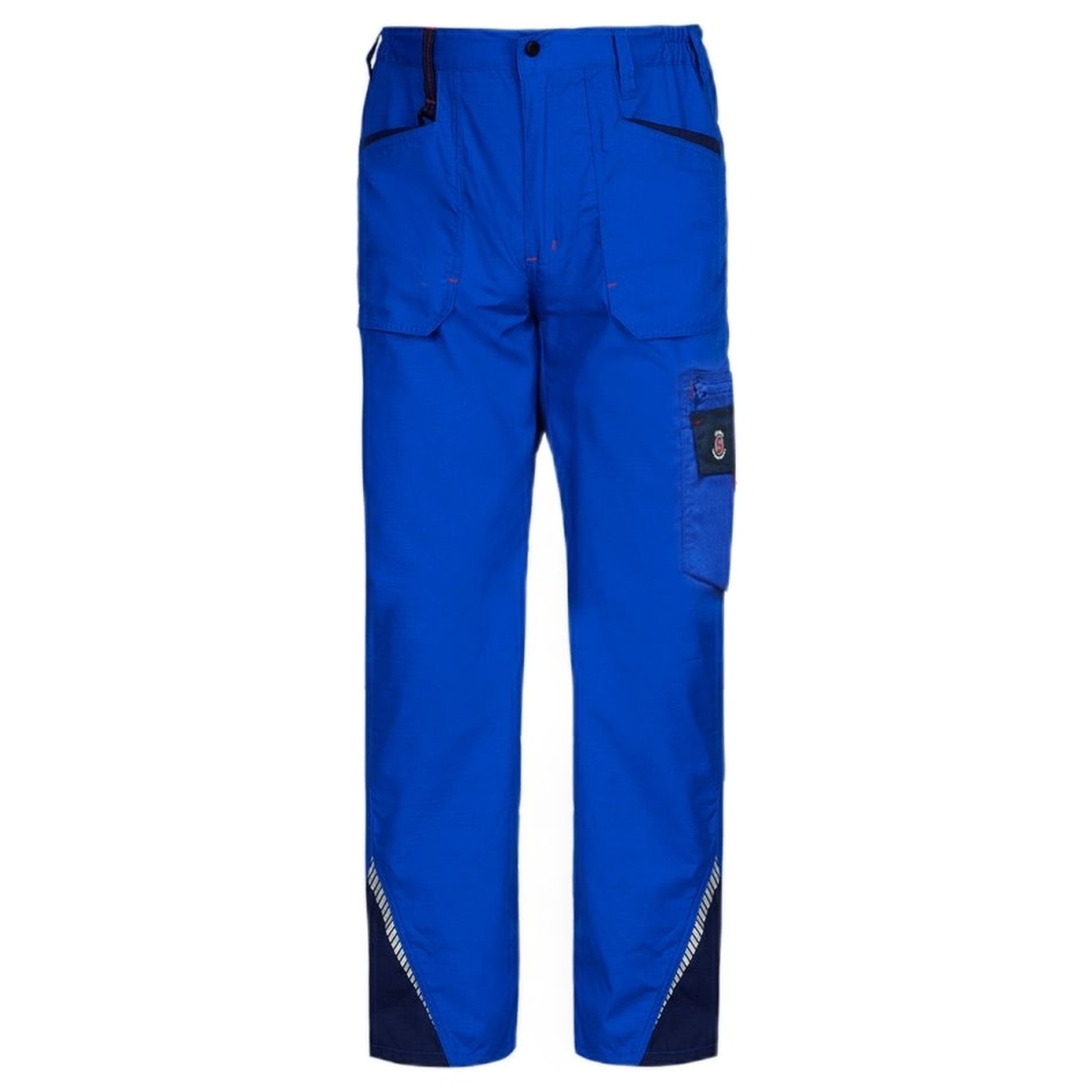 Pantaloni de lucru pentru vară, din tercot, țesătură ripstop, 190 g/mp, Prisma Light Stretch Royal Blue