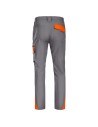 Pantaloni de lucru pentru vară, din tercot, țesătură ripstop, 190 g/mp, Prisma Light Stretch Grey/Orange