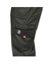 Pantaloni cu pieptar, de lucru, pentru vară, ripstop, 190 g/mp, Prisma Light Stretch Olive/Black