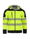 Jachetă softshell reflectorizantă, impermeabilă, cu căptușeală din fleece, Nobel 2.0 Yellow