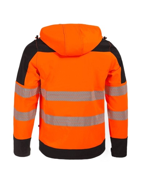 Jachetă softshell reflectorizantă, impermeabilă, cu căptușeală din fleece, Nobel 2.0 Portocaliu