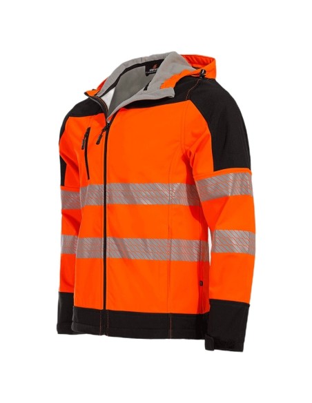 Jachetă softshell reflectorizantă, impermeabilă, cu căptușeală din fleece, Nobel 2.0 Portocaliu