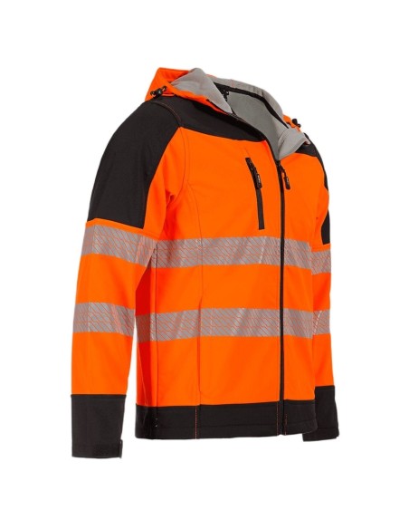 Jachetă softshell reflectorizantă, impermeabilă, cu căptușeală din fleece, Nobel 2.0 Portocaliu