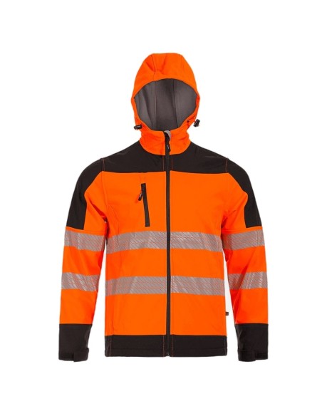 Jachetă softshell reflectorizantă, impermeabilă, cu căptușeală din fleece, Nobel 2.0 Portocaliu