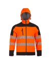 Jachetă softshell reflectorizantă, impermeabilă, cu căptușeală din fleece, Nobel 2.0 Portocaliu