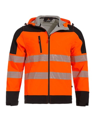Jachetă softshell reflectorizantă, impermeabilă, cu căptușeală din fleece, Nobel 2.0 Portocaliu