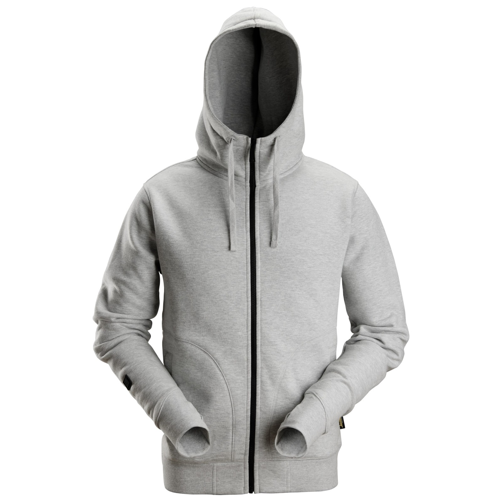 Hanorac cu glugă din bumbac & poliester, Full Zip, Snickers Workwear, AllroundWork, 2890, Grey Melange
