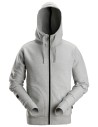 Hanorac cu glugă din bumbac & poliester, Full Zip, Snickers Workwear, AllroundWork, 2890, Grey Melange