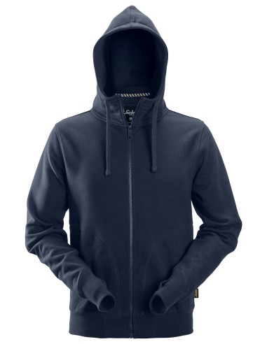 Hanorac cu glugă din bumbac & poliester, Full Zip, Snickers Workwear, AllroundWork, 2890, Navy