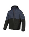Jachetă de iarnă impermeabilă, termoizolantă, cu glugă, Diadora Padded Jacket Oslo Hybrid Black/Blue Denim