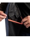 Jachetă de iarnă impermeabilă, termoizolantă, cu glugă, Diadora Padded Jacket Oslo Hybrid Black/Blue Denim