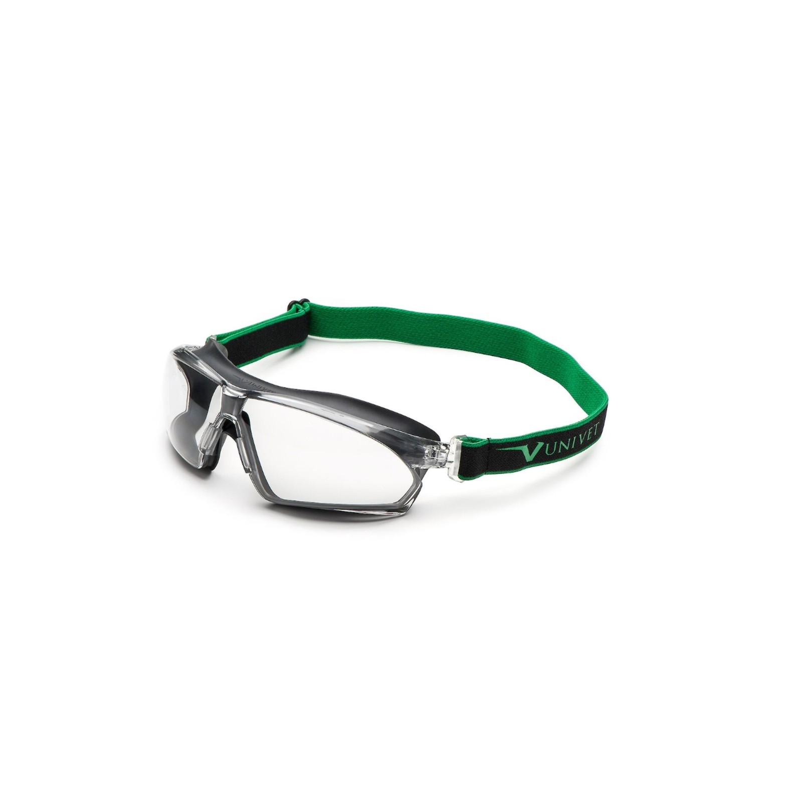 Ochelari de protecție tip goggles, cu lentilă de policarbonat și garnitură de cauciuc Univet 625 – Clear Plus