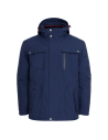 Geacă de iarnă pentru bărbați, impermeabilă, cu glugă, 100% poliester, Montana Navy Blue