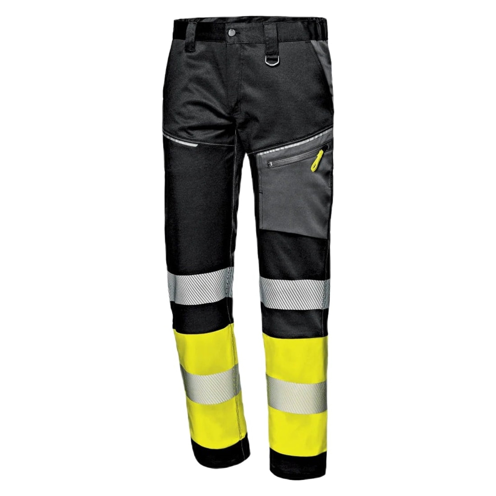 Pantaloni de lucru, reflectorizanți, CL 1, Sir Safety, Contrast trousers, HV Yellow/Black
