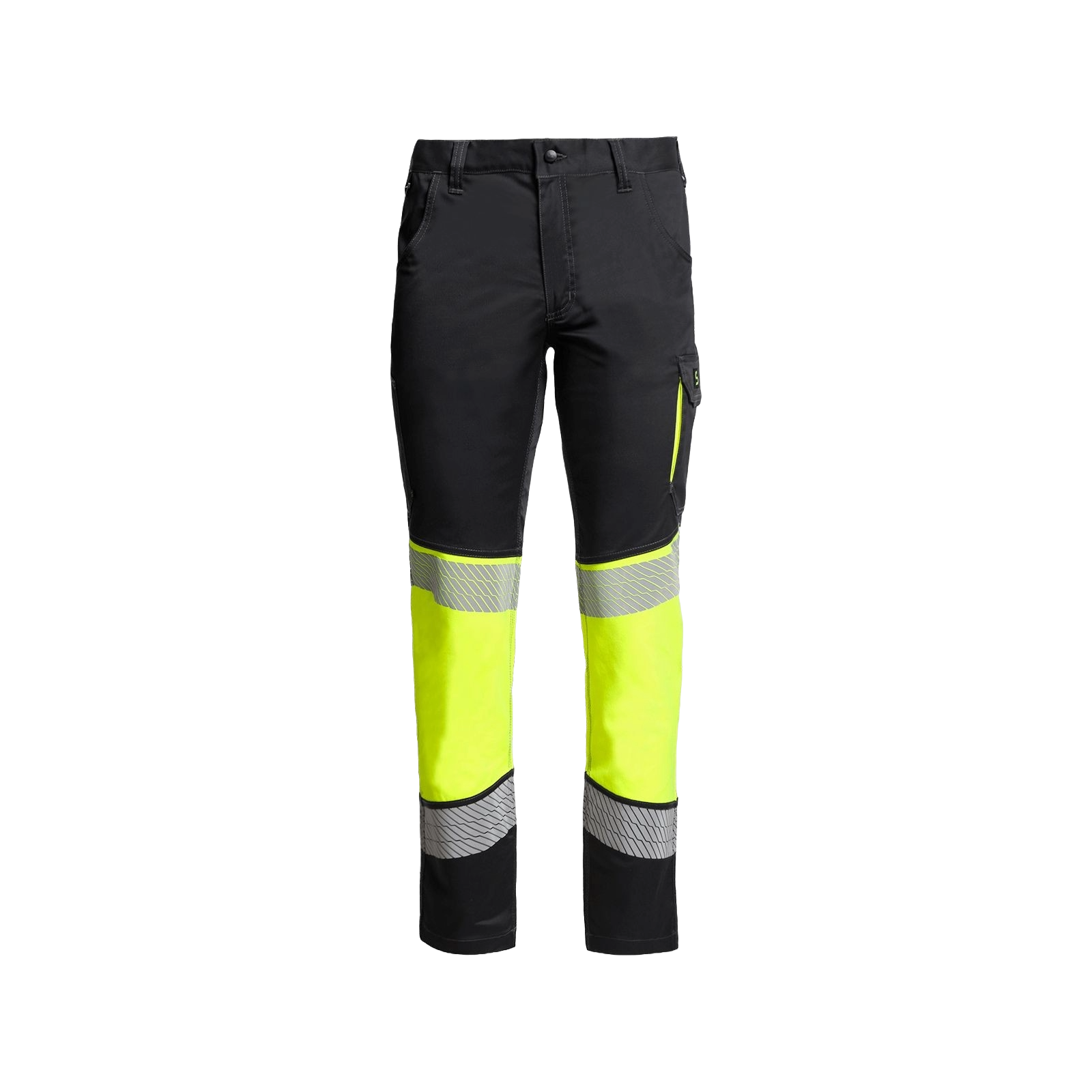 Pantaloni de lucru reflectorizanți, stretch, 100% poliester, 260 g/mp, Primo HV Yellow