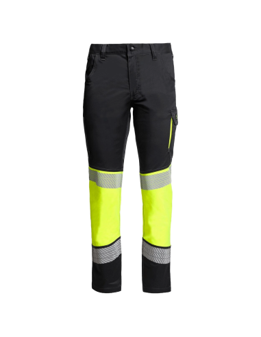 Pantaloni de lucru reflectorizanți, stretch, 100% poliester, 260 g/mp, Primo HV Yellow