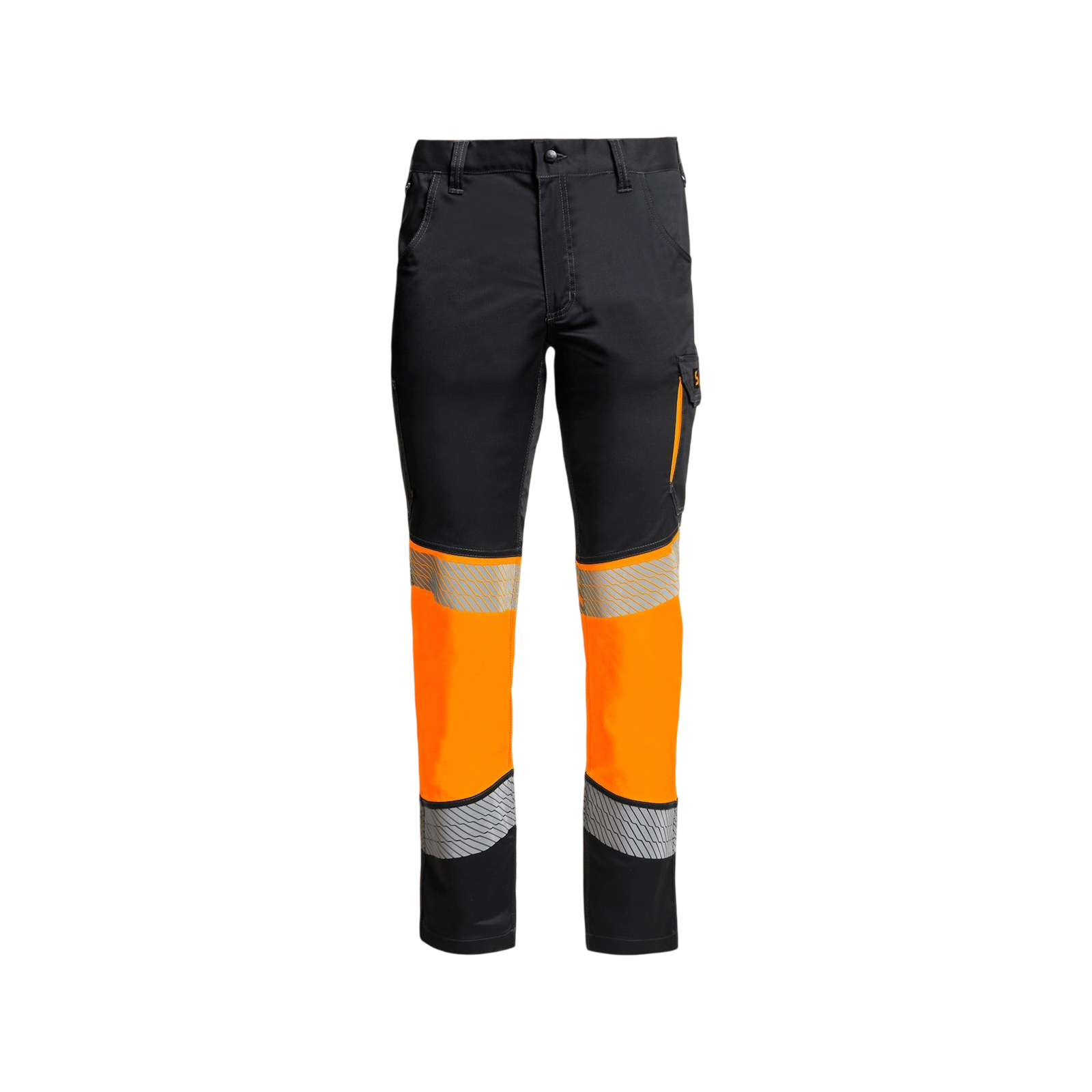 Pantaloni de lucru reflectorizanți, stretch, 100% poliester, 260 g/mp, Primo HV Orange
