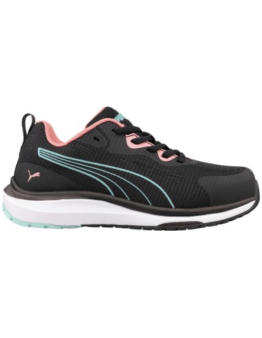 Pantofi de protecție de damă, antiderapanți, Puma Celerity Knit Blue/Coral S1PS, ESD, FO, HRO, SR