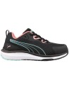 Pantofi de protecție de damă, antiderapanți, Puma Celerity Knit Blue/Coral S1PS, ESD, FO, HRO, SR
