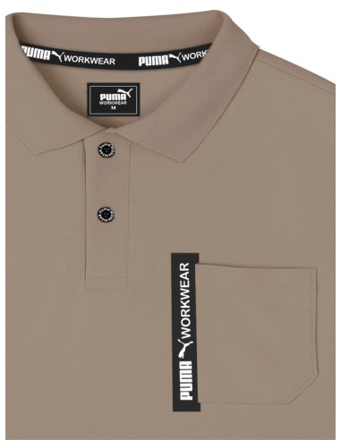 Tricou polo Puma Workwear Advanced, Brown,...