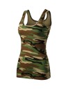 Maiou de damă cu bretele late, bumbac 95%, Camo Triumph 180 g/mp,