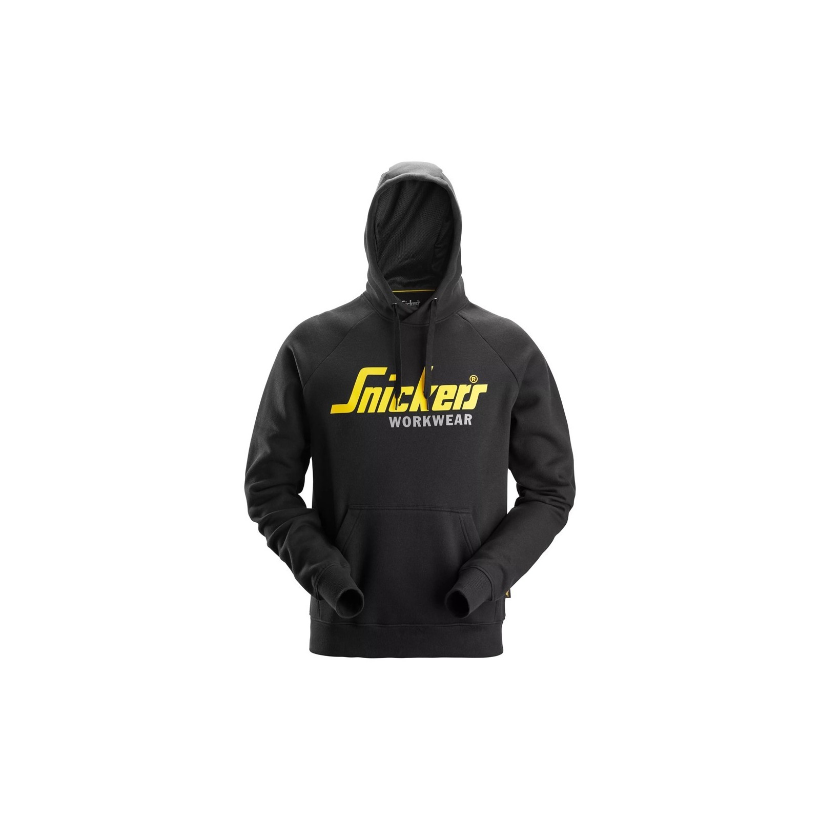 Hanorac pentru bărbați, cu logo, 80% bumbac, 20% poliester, Snickers Workwear, 2899, Black